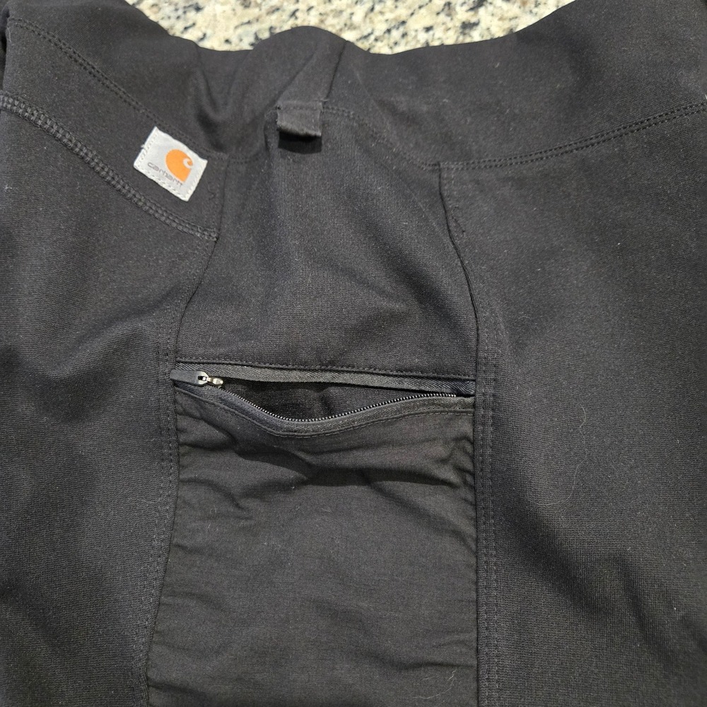 Carhartt Force Utility Leggings Womens L 12/14 Black Excellent 103609-001 Fitted - Picture 7 of 8